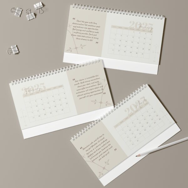Aries Desk Calendar 2025 Personalized Aries Zodiac, Custom Name & Photo, Monthly Astrology Insights, Inspirational Gift Idea - Image 5