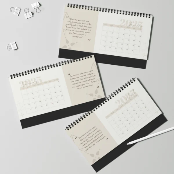 Personalized 2025 Sagittarius Zodiac Desk Calendar with Custom Photo & Horoscope Insights - Image 6