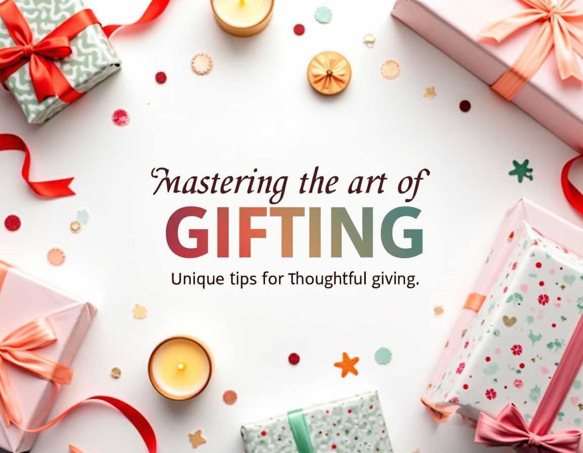 Gift giving tips featuring custom gifts in an elegant setting.