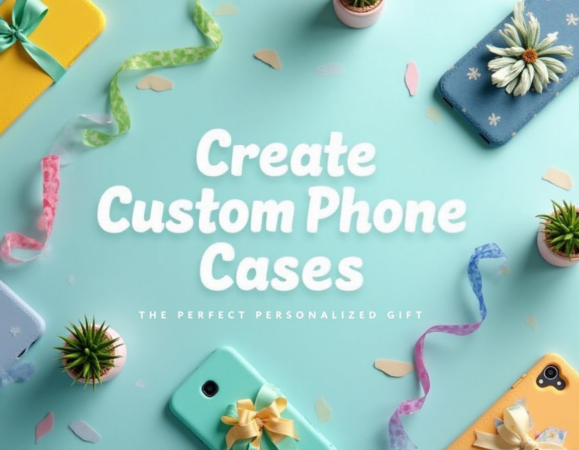 Custom phone cases showcasing unique designs and personalization options.