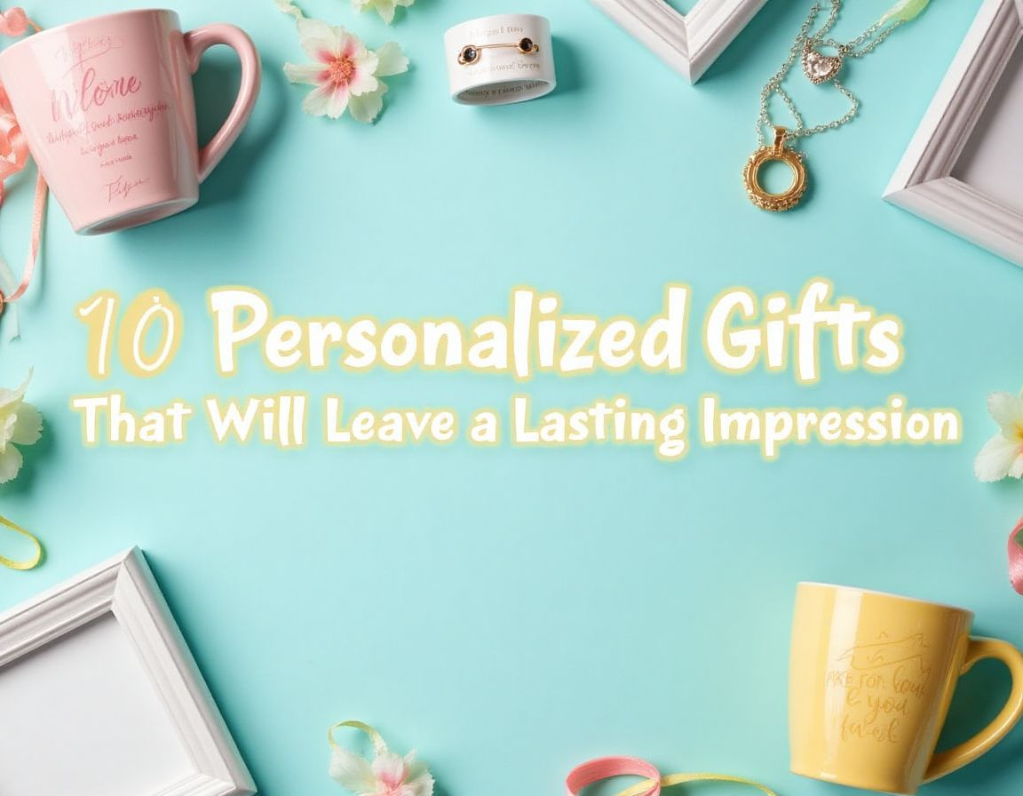 Personalized gifts that leave a lasting impression, including custom mugs and engraved jewelry.