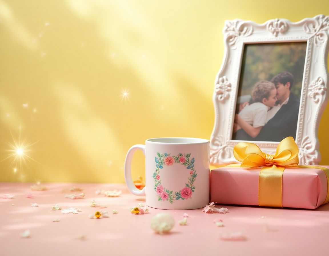 Personalized gifts wrapped beautifully