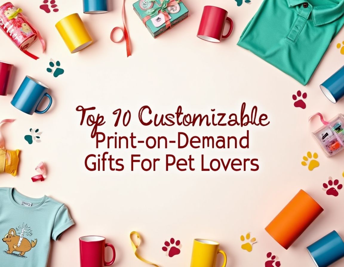Custom gifts for pet lovers showcasing print-on-demand options