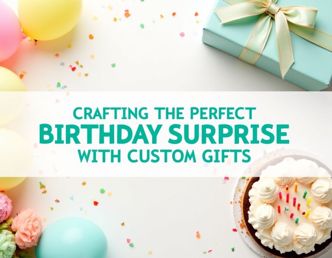 Custom birthday gift with vibrant wrapping