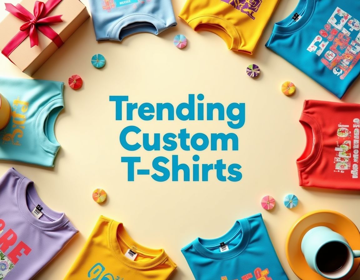 Custom t-shirt designs for 2025 showcasing unique styles and trends.