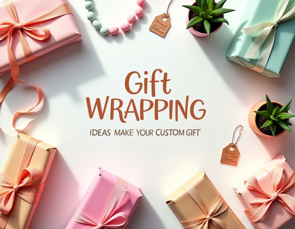 Gift wrapped custom gifts with vibrant colors