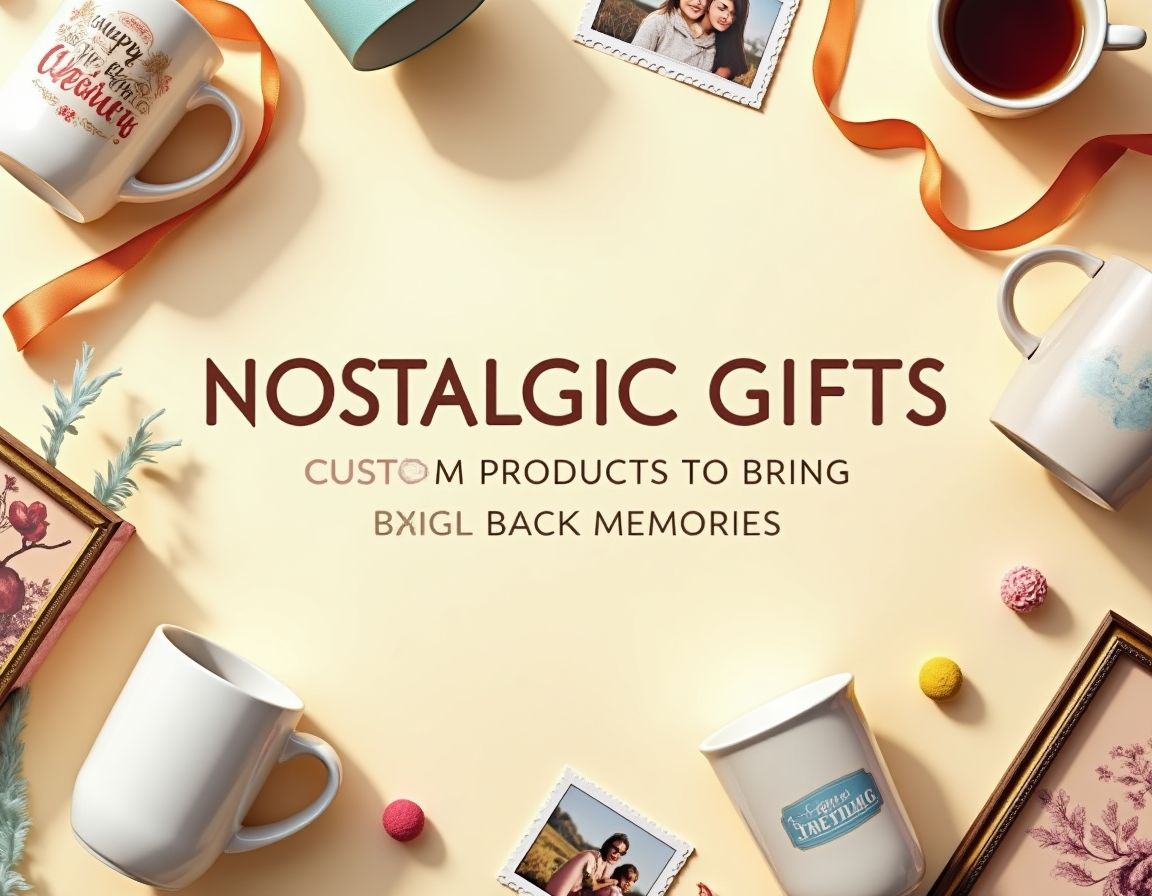Nostalgic gifts collection with personalized products
