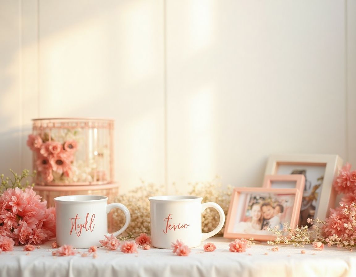 Custom photo frames for personalized gifts.