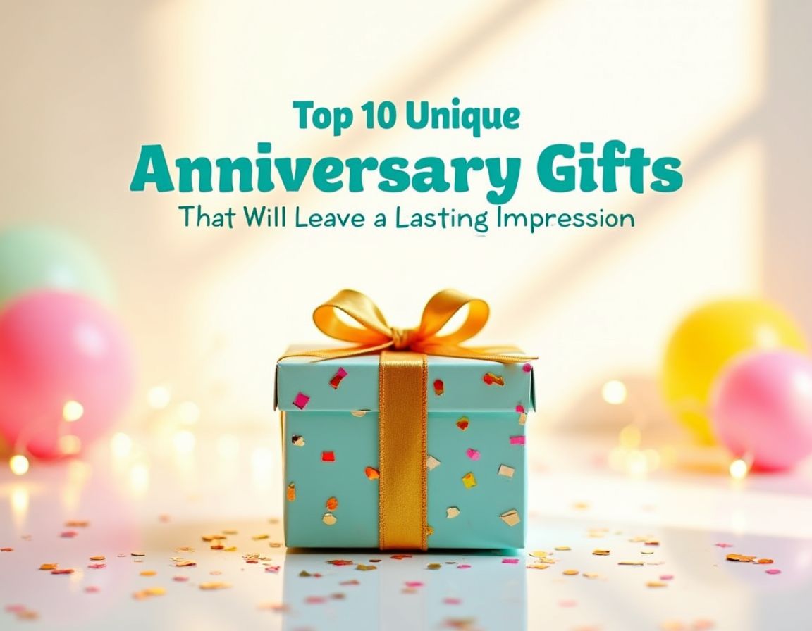 Thoughtful anniversary gifts displayed with love.