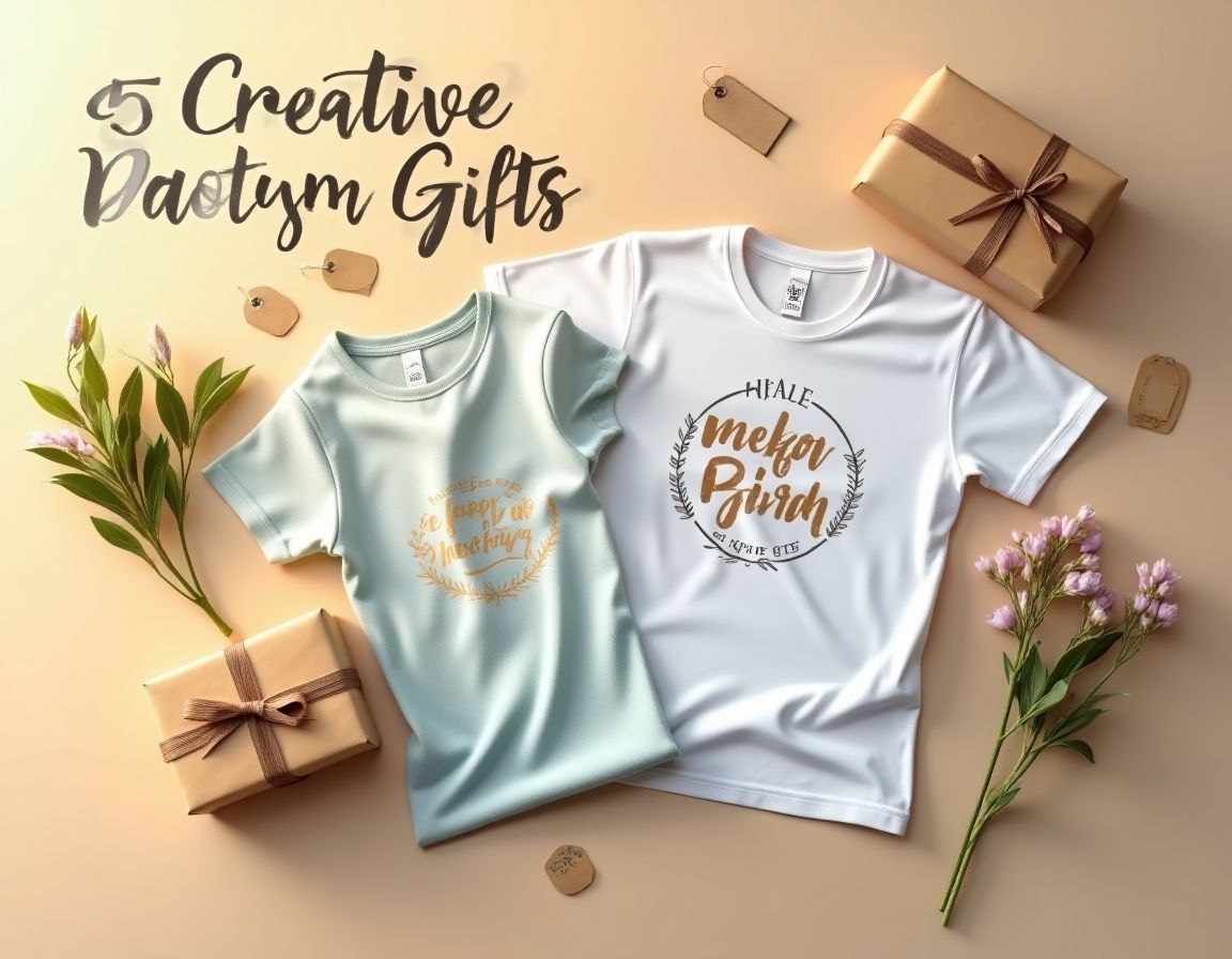 Unique custom t-shirt designs displayed creatively